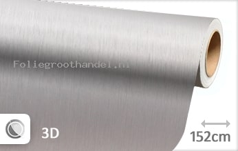 30 mtr Geborsteld aluminium zilver folie