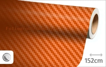 30 mtr Oranje 3D carbon folie